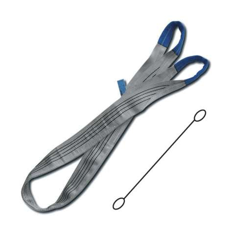 Lifting sling two-ply flat belt in grey polyester 4t. 120mm - Beta