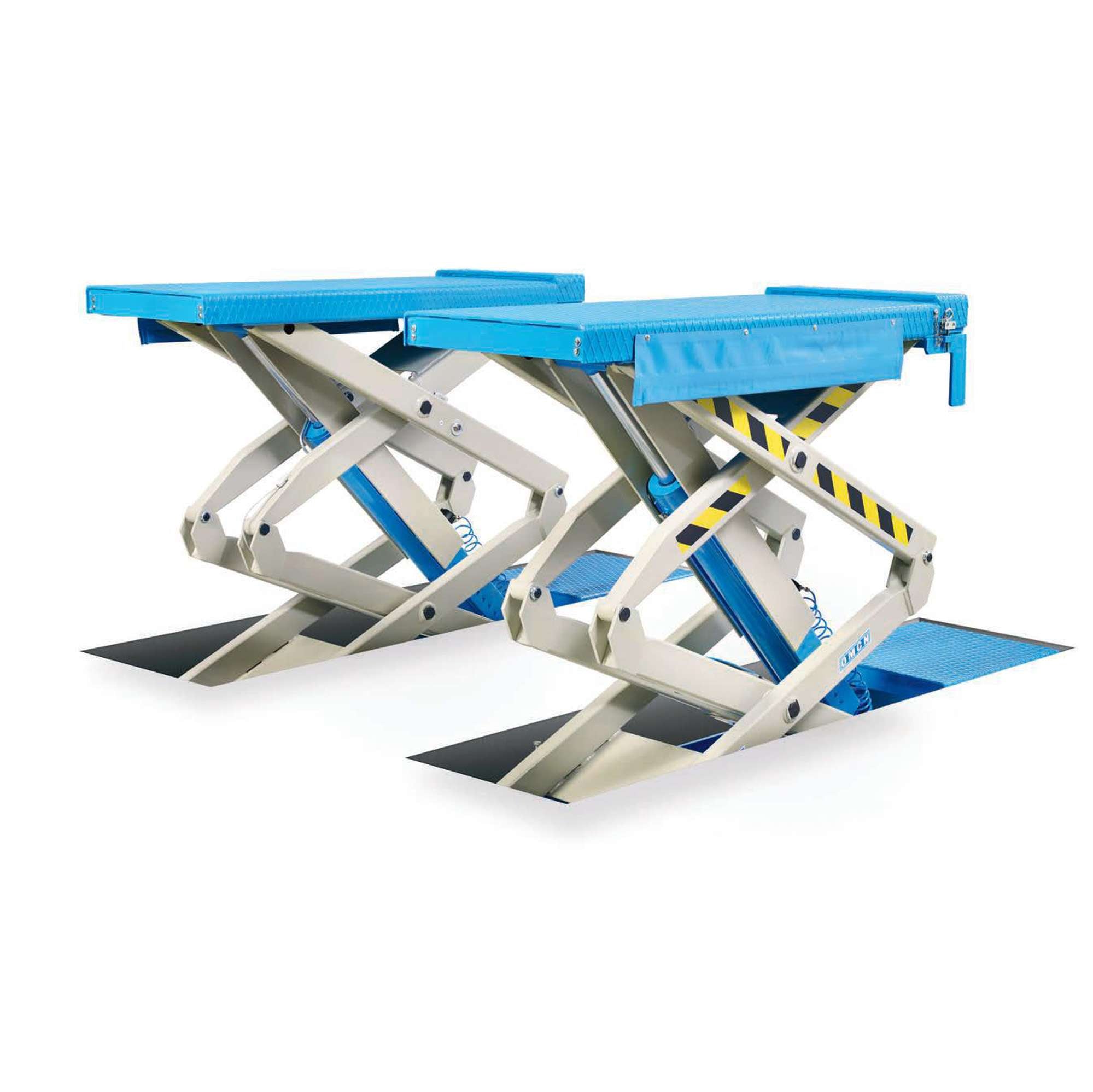 Electro-hydraulic double scissor lift lift capacity 3500 kg retractable OMCN