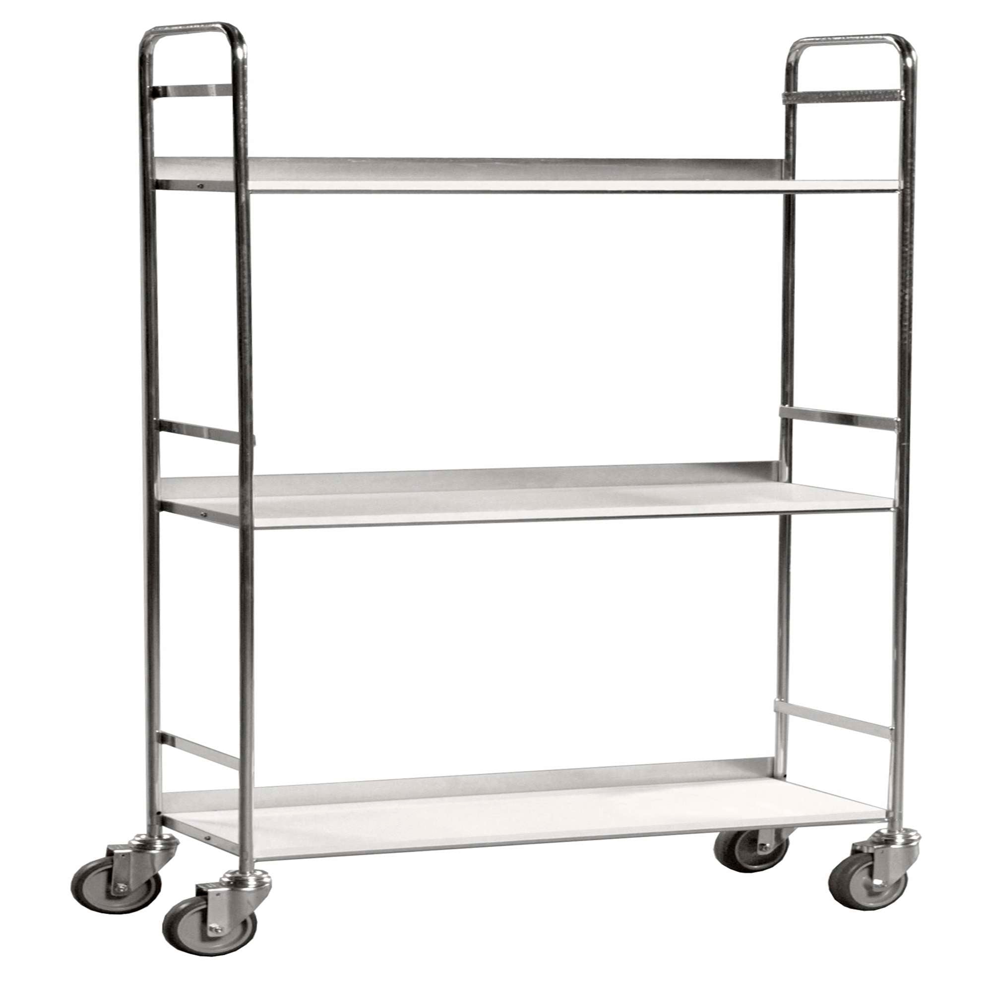 Moving shelf, Moveable shelf trolley with 2 shelves LxWxH (mm) 790 x 290 x 1500