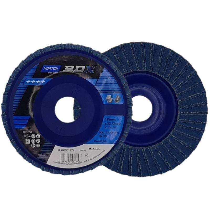 Flap discs conical BDX plastic 115 R26X BDX - Norton