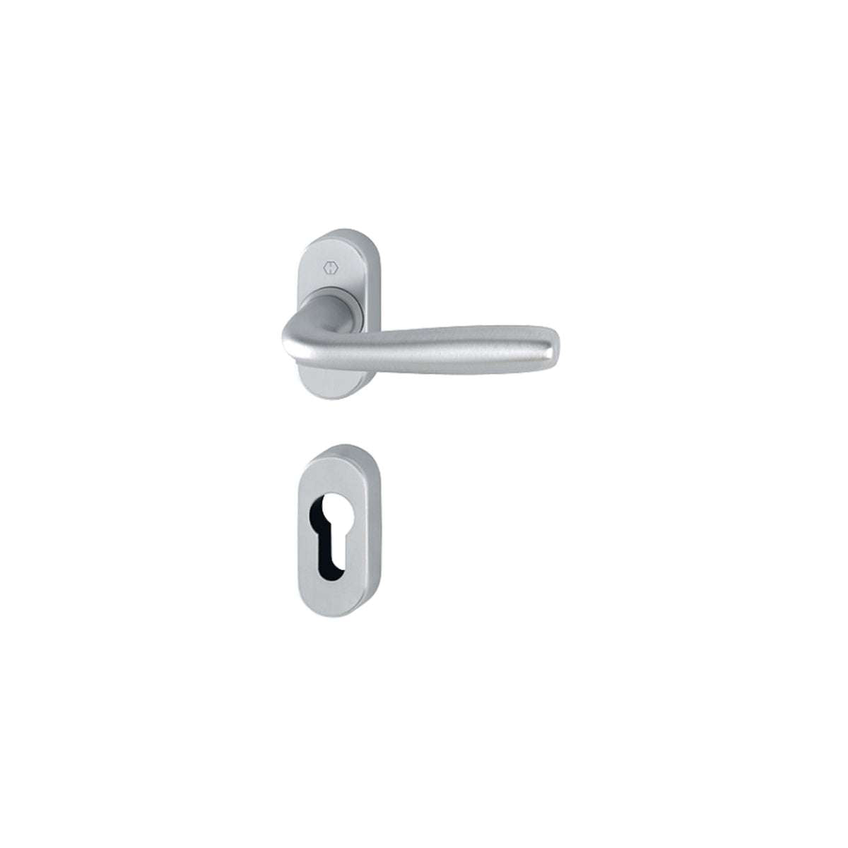 Maribo F94-1 satin chrome handle with escutcheon and spout - Hoppe 3803466