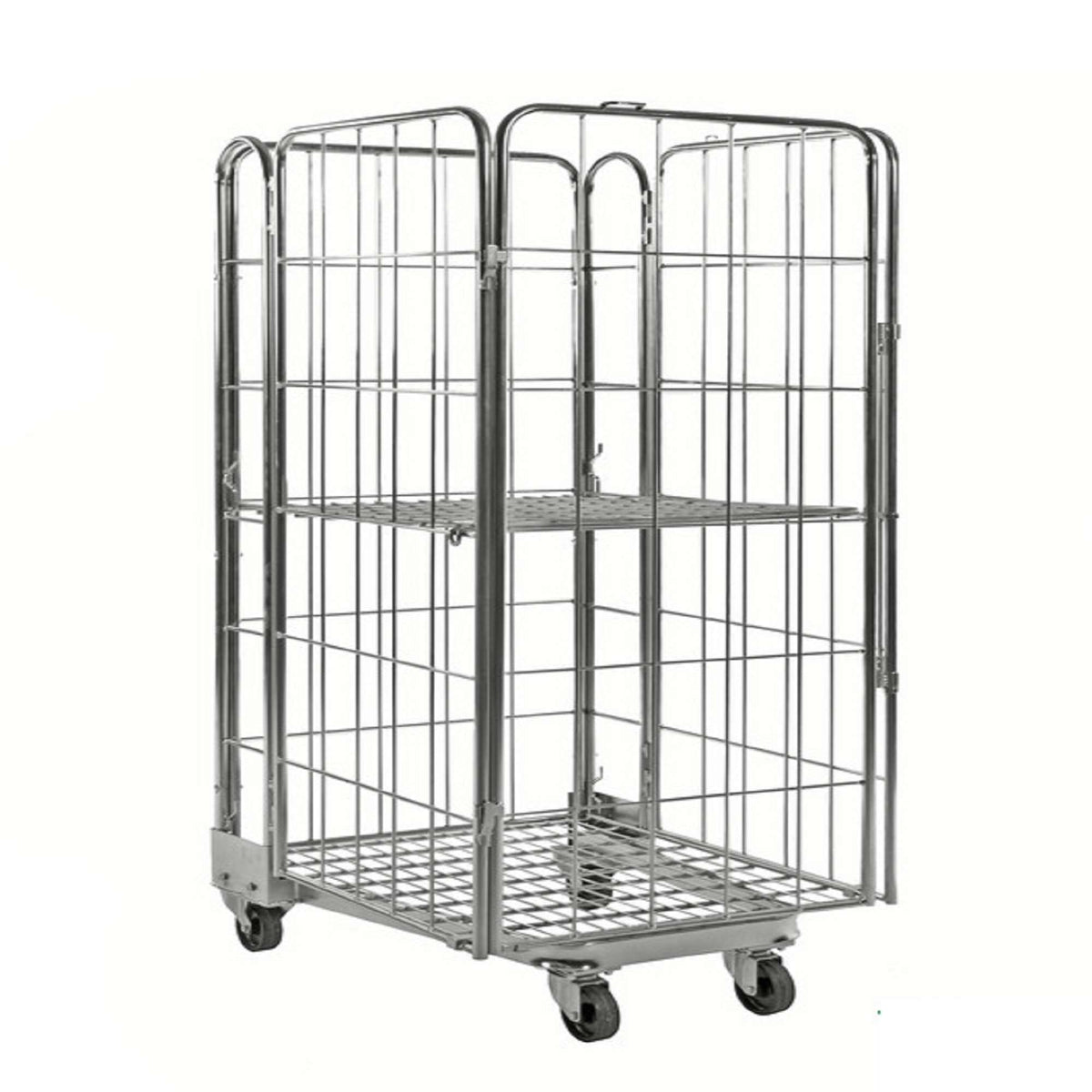 Stapelbarer Rollcontainer mit 4 Wänden LxBxH (mm) 850 x 720 x 1740