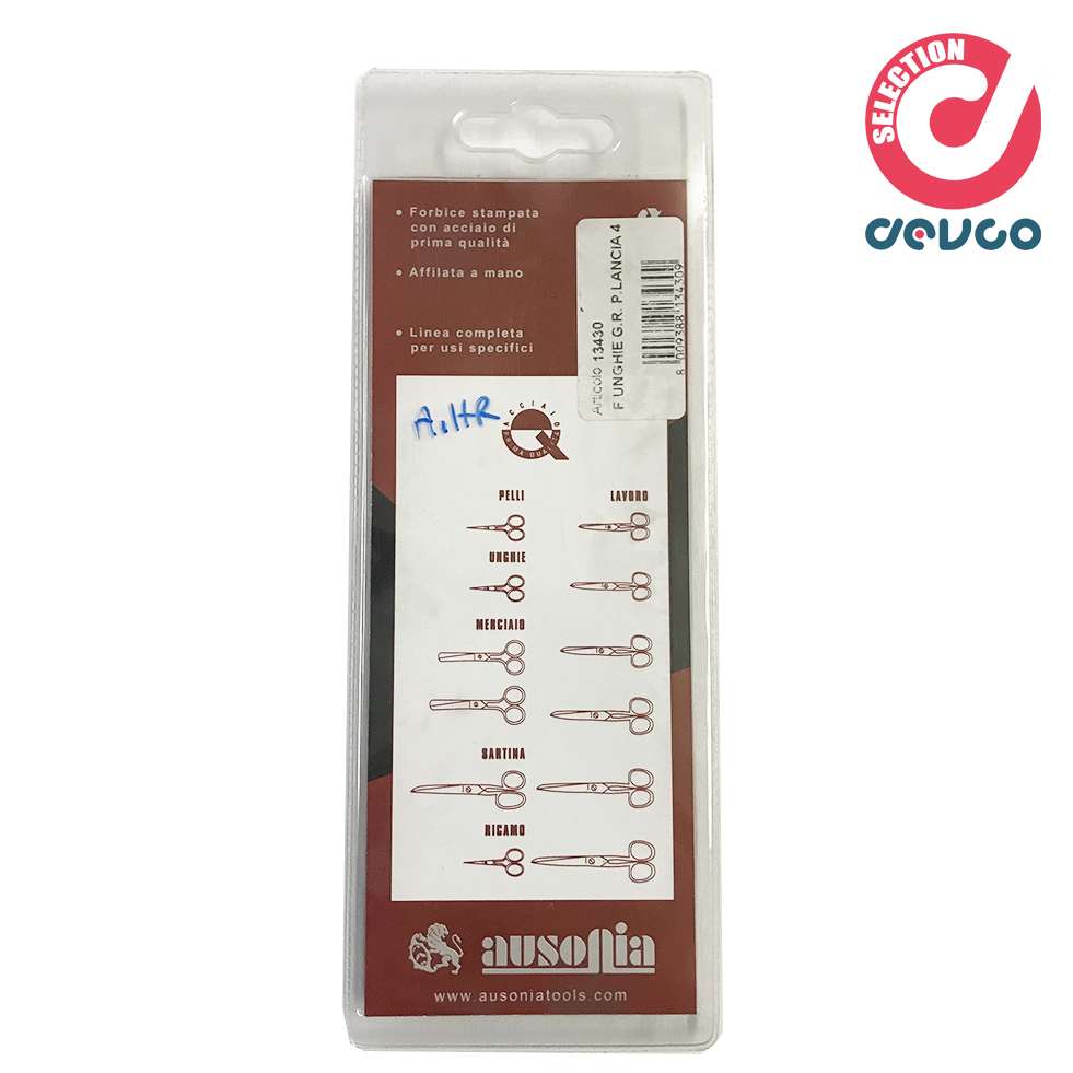 Scissors nails manicure straight stem tip spear curves - 13430 - Ausonia