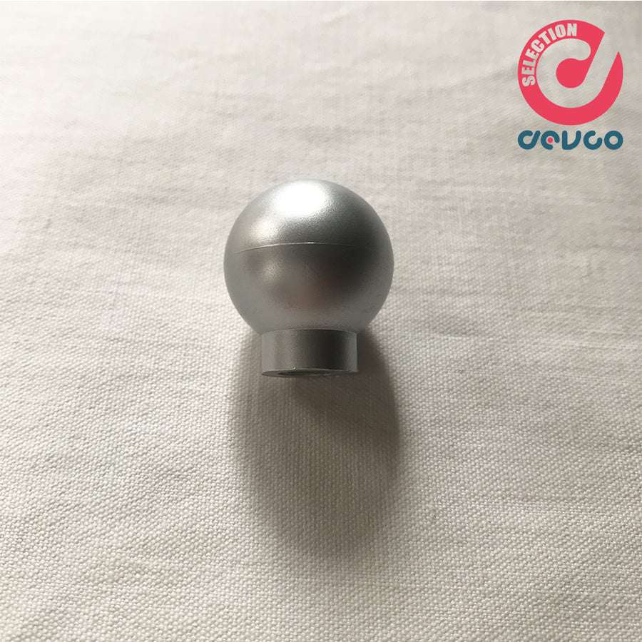 Plastic knob aluminium colour  Tagliashop - 0605