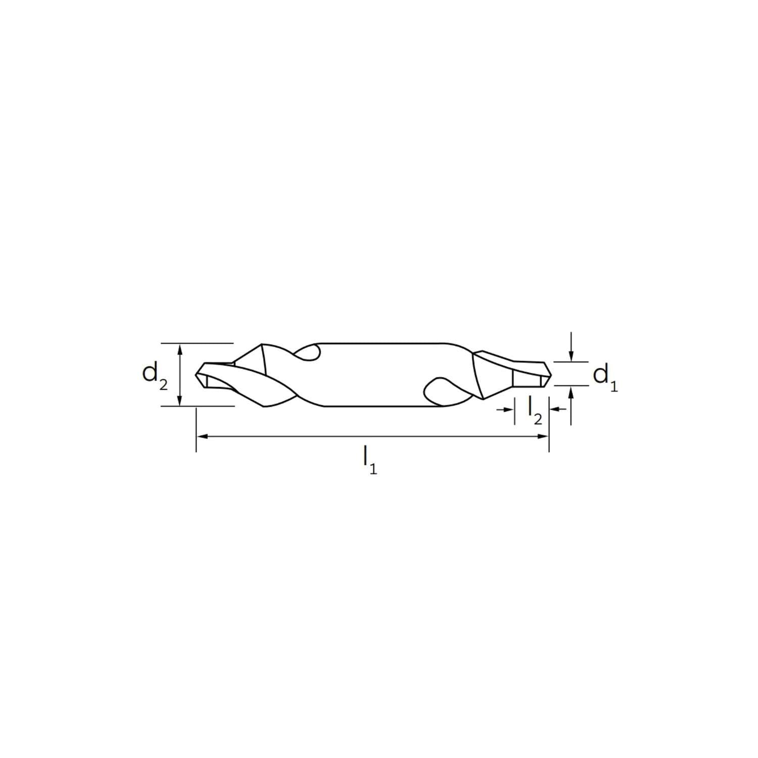 Radiated center tip for general applications type R DIN 333 - ILIX