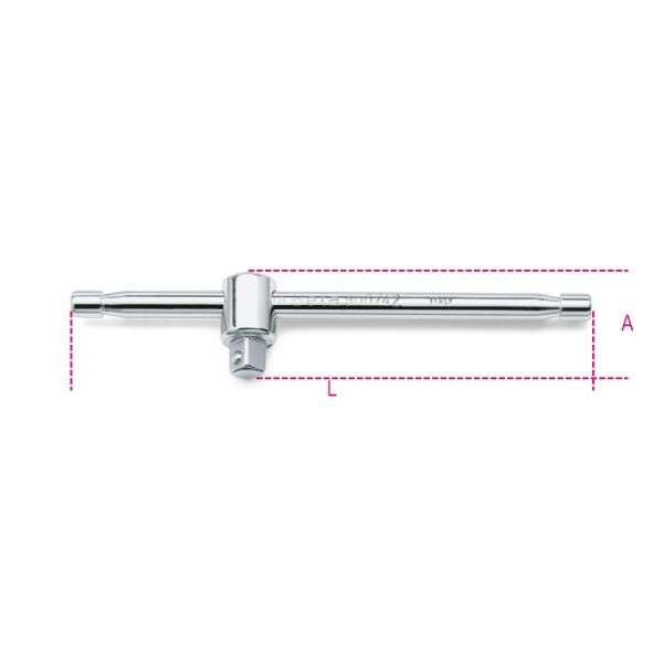 1/4 drive sliding T-handle L.115mm - 900/42 Beta