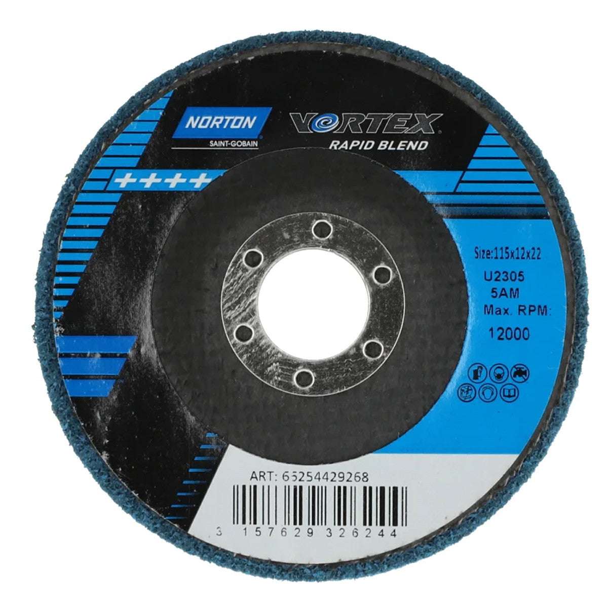 Unified discs with backing Norton-Vortex Unified 115/125 mm - Norton