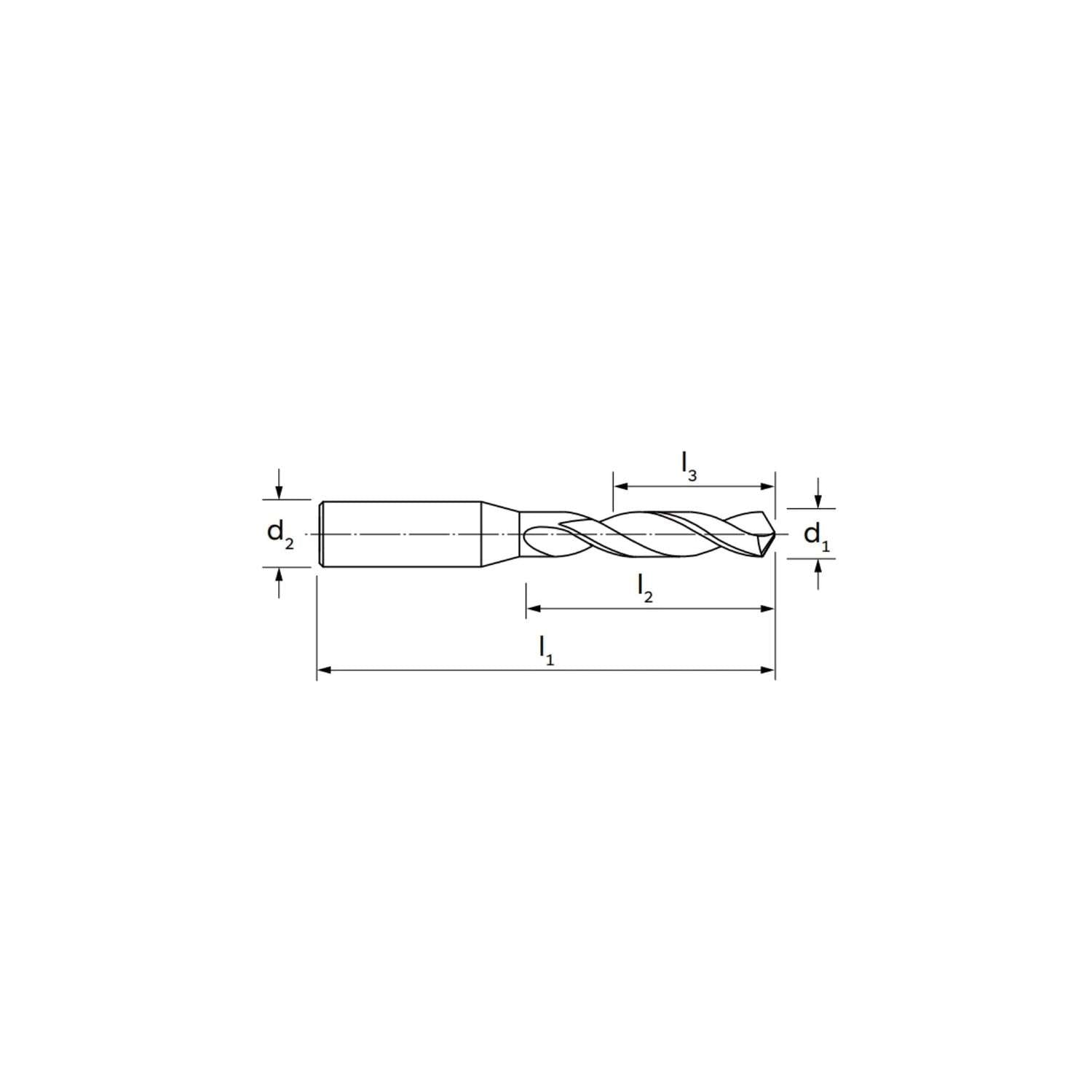 Specific record drill for stainless steel DIN 1897 - ILIX