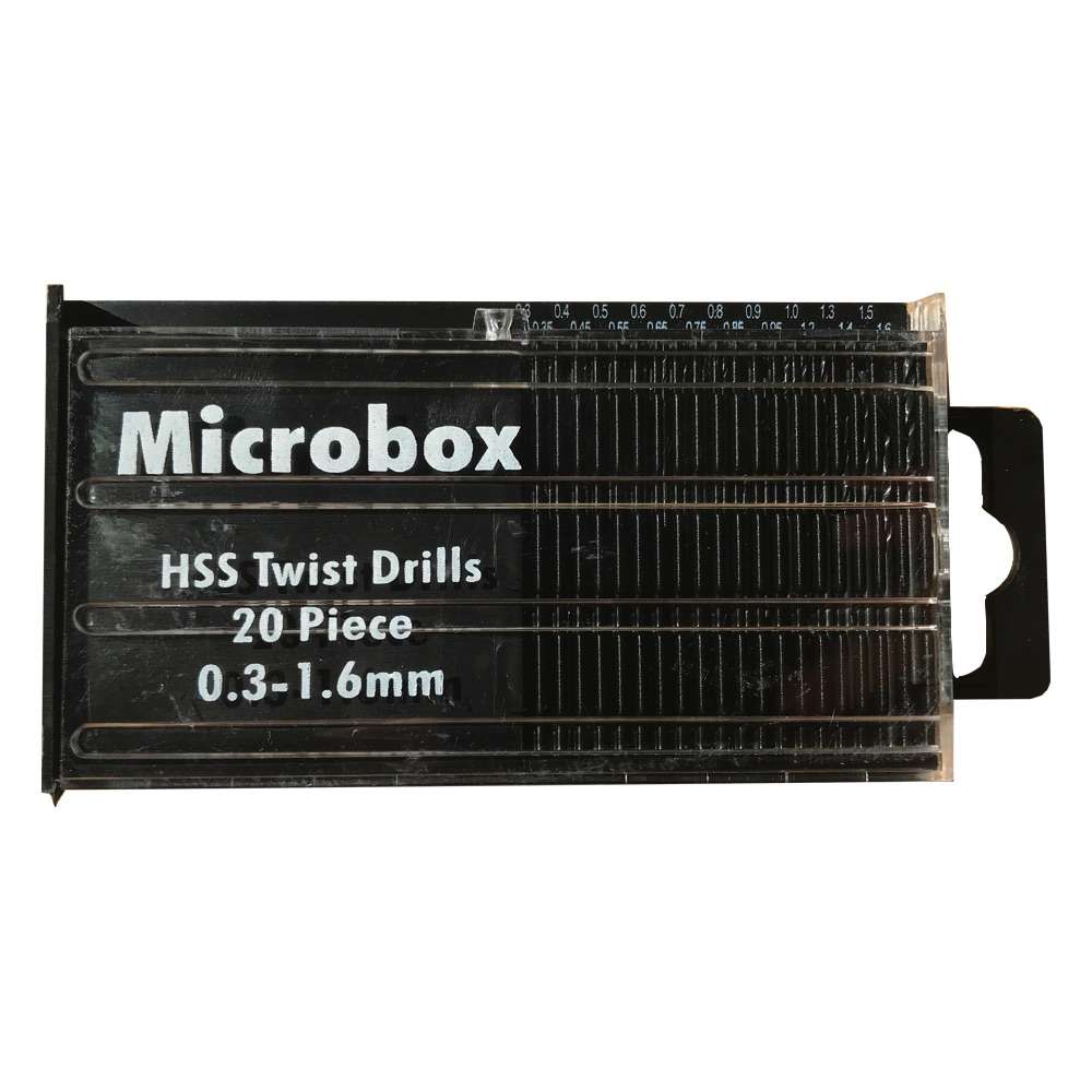 20-teiliges HSS-Bohrer-Set 0,3–1,6 mm – UT 10 SP04