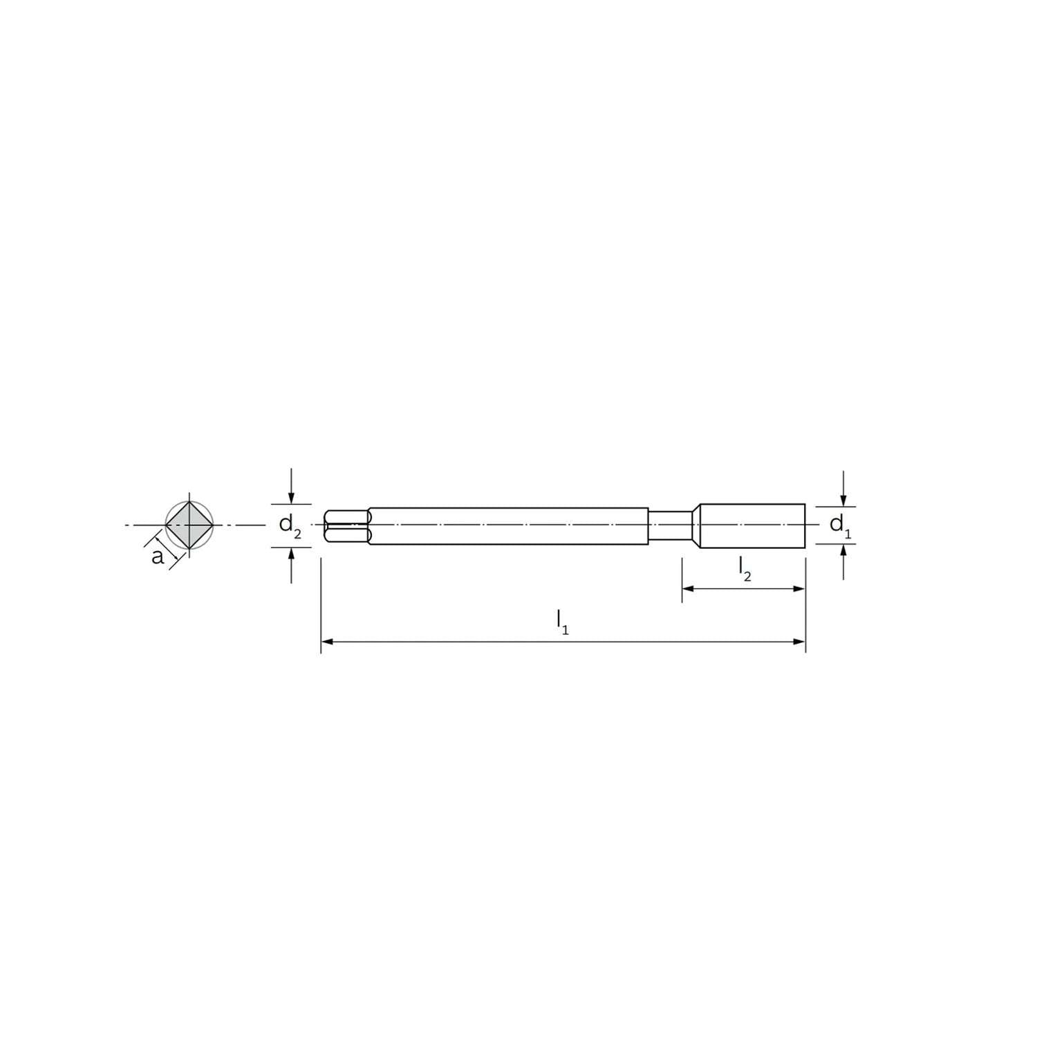General purpose machine tap elicoil DIN 376 12 - ILIX