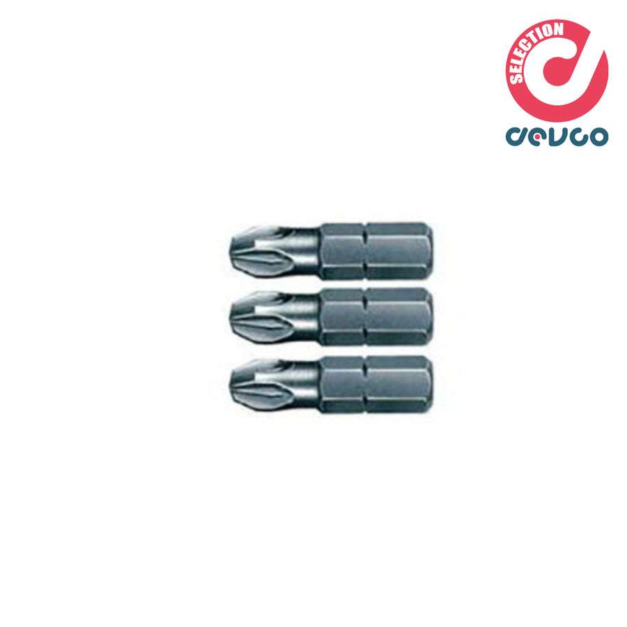 3 inserts PZ1- PZ2 l50 TIN professional made in Germany for drill and screwdriver - Freud PRO - F404 (21-22)