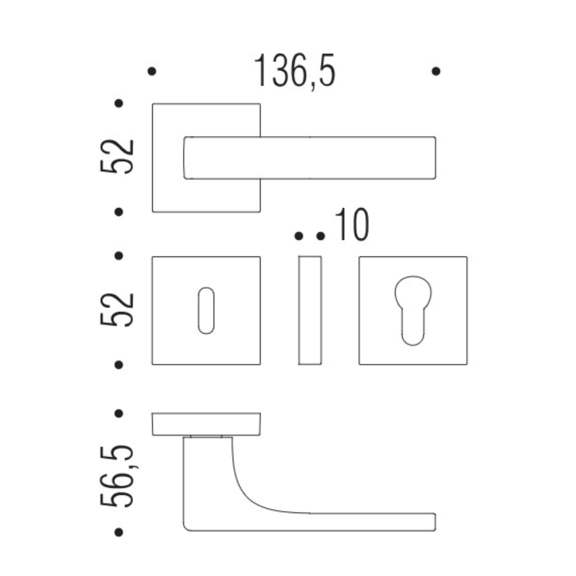 Robocinque s handle id71rgrafite mat - 0id71r-gm