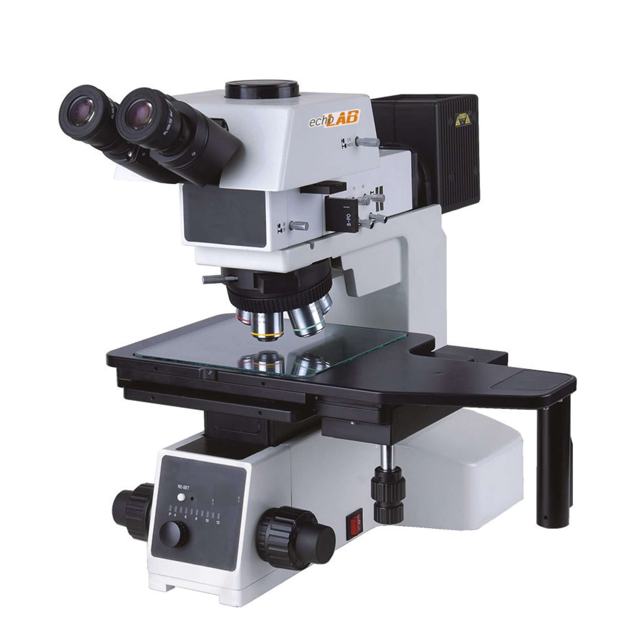Upright material science microscopes trinocular 455x240mm three layer mechanical stage - UM 620 BD - echoLAB