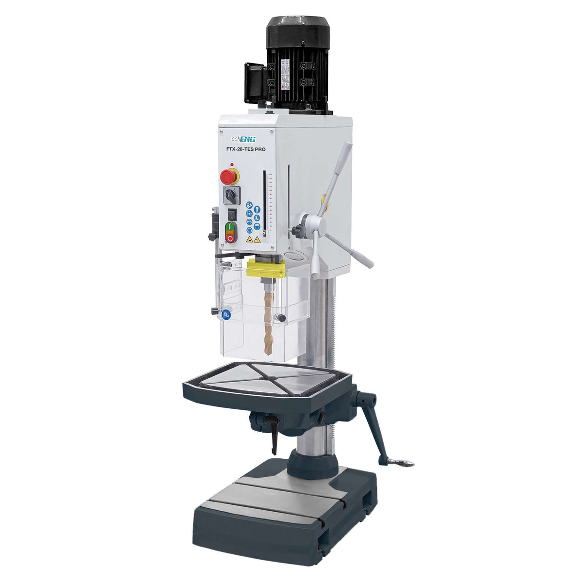 FTX-28-TES PRO Tischbohrfrau mit Getrieben und neigbarem Tisch 400V