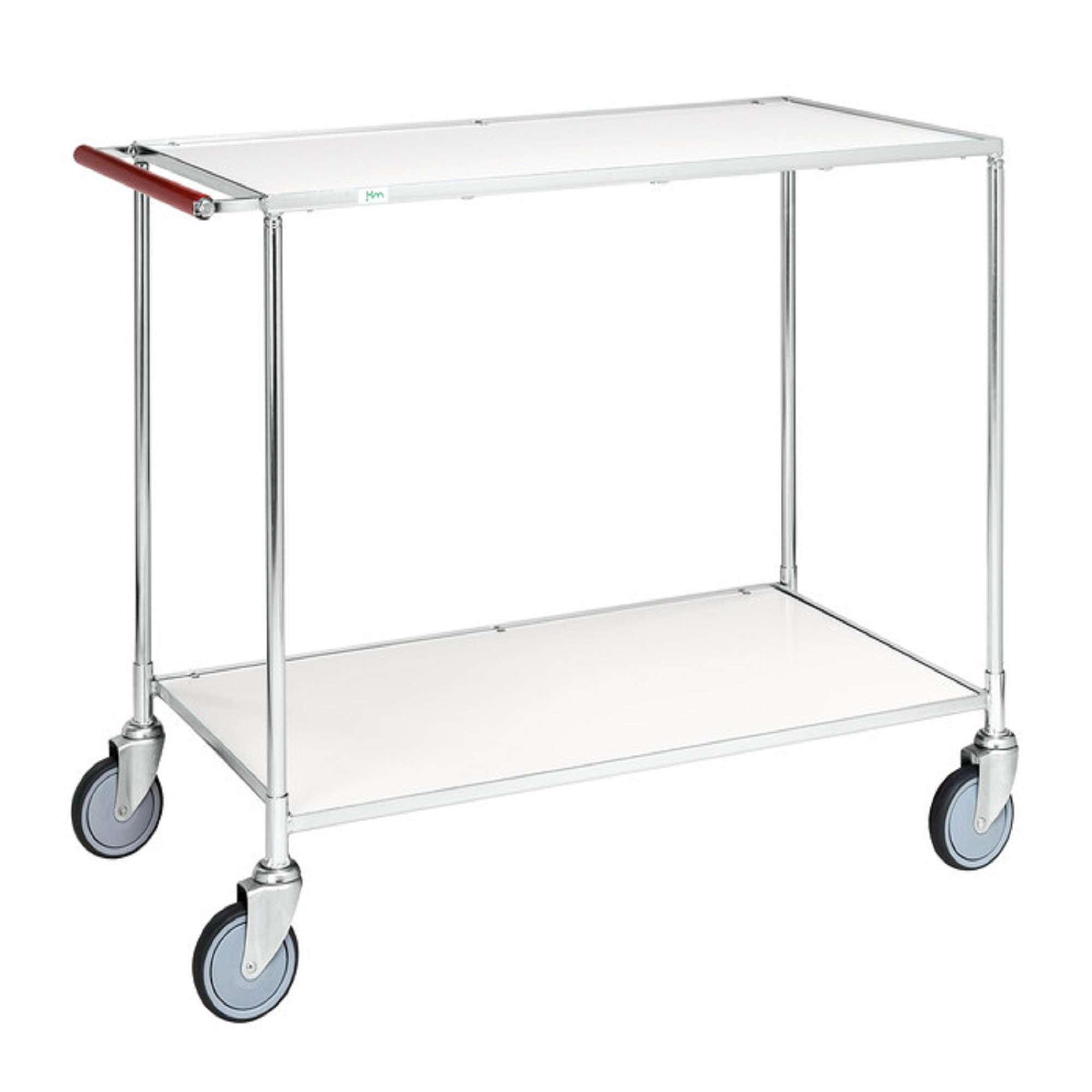 Smaller service Table trolley with 2 shelves LxWxH (mm) 1080x580x870