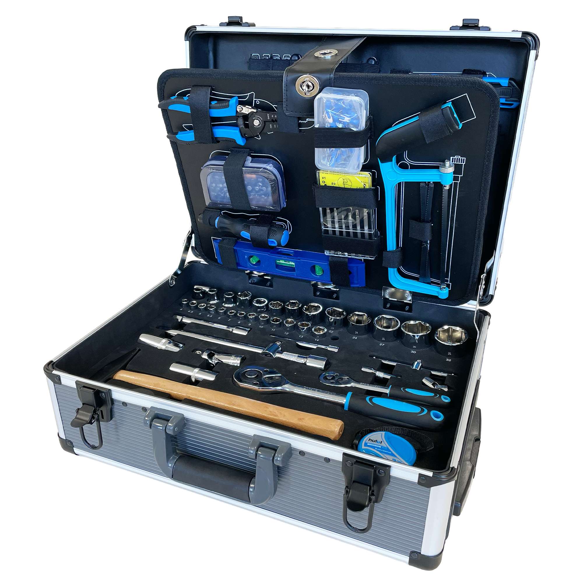 Tool Trolley with 176 Professional Tools ENG PRO - FI 90 T127