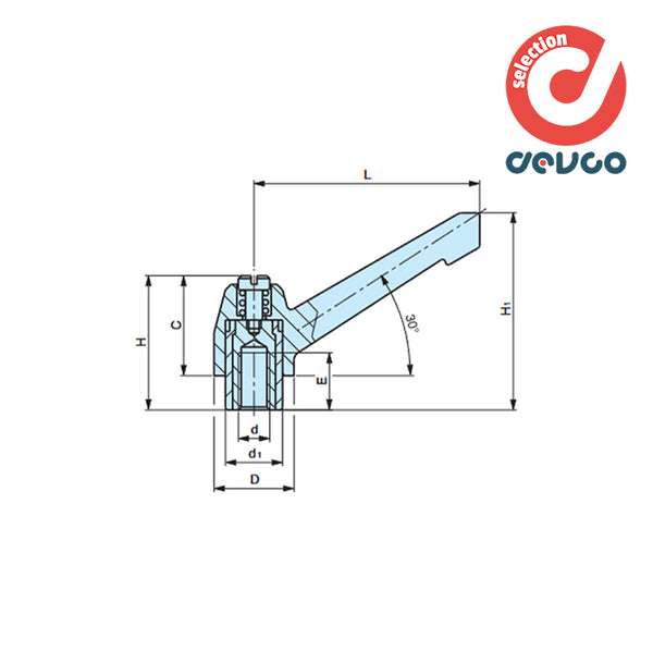 Snap handle MAB/55 m6 7309015 - Gamm