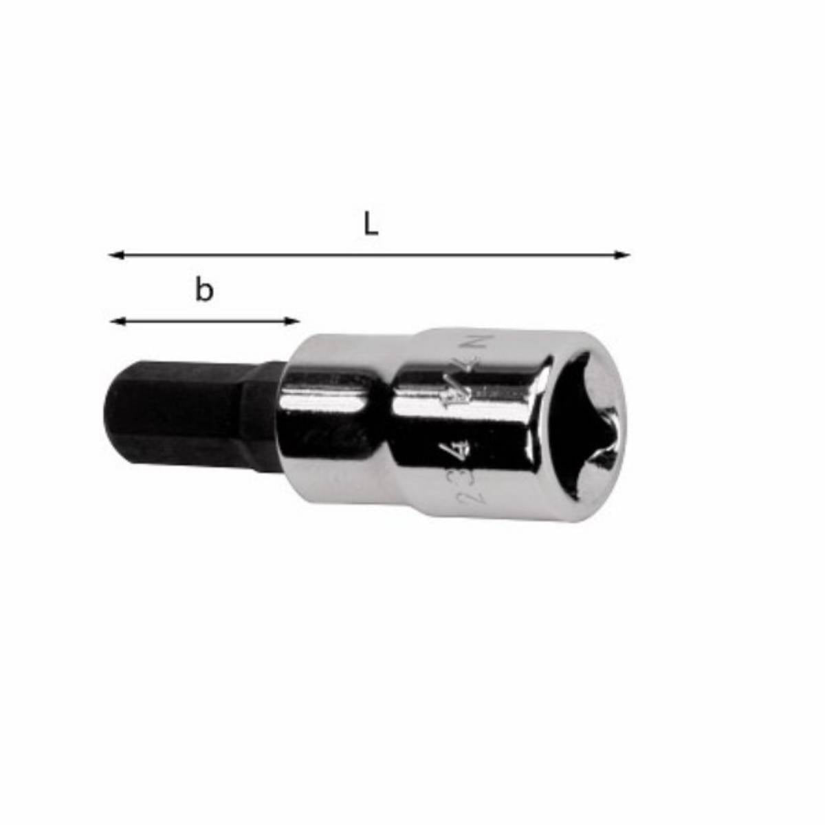 Socket wrench for hex socket screws - 234 1/2N - Usag