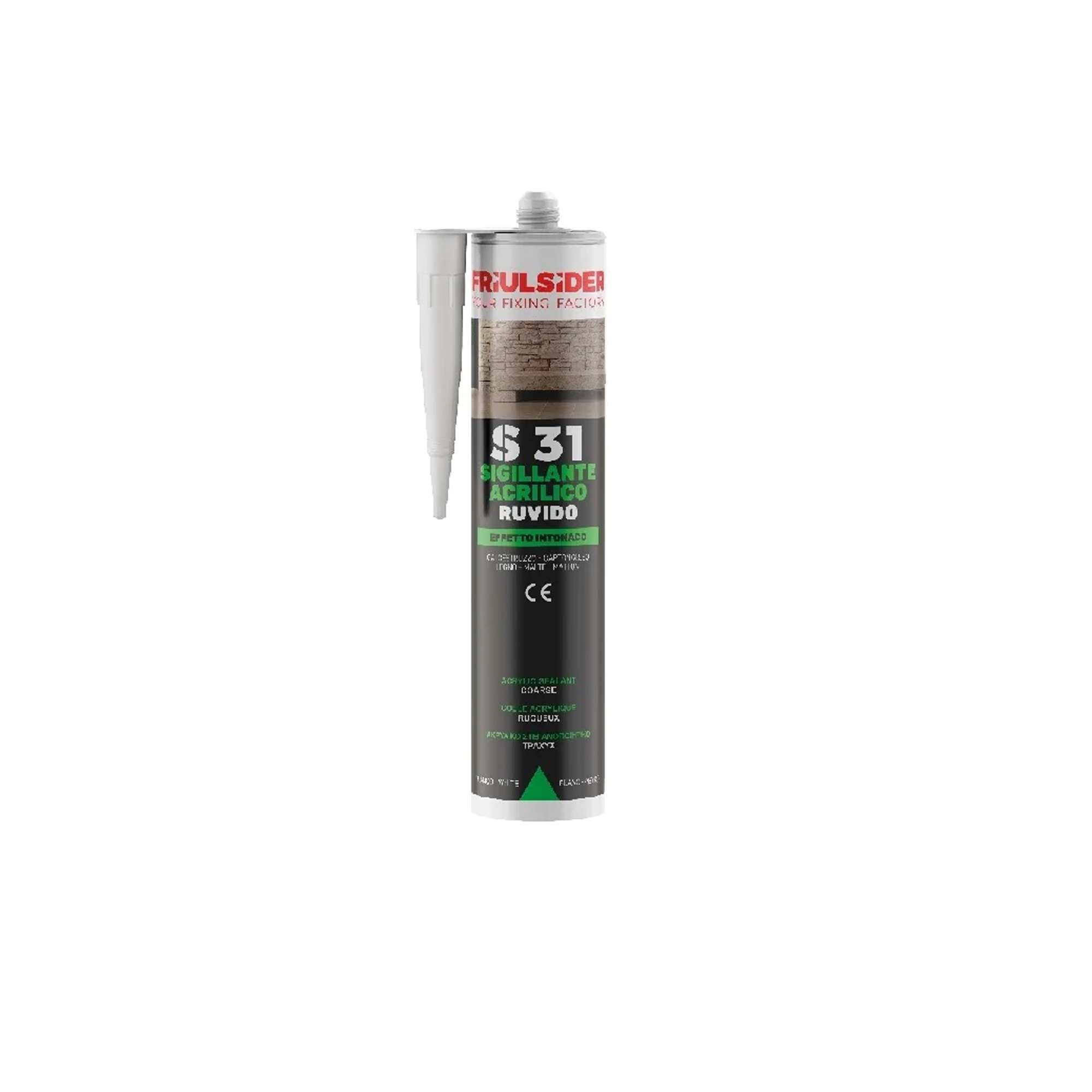 Rough silicone sealant for building construction with plaster effect 310ml pack 24 pcs - S3101 Friulsider