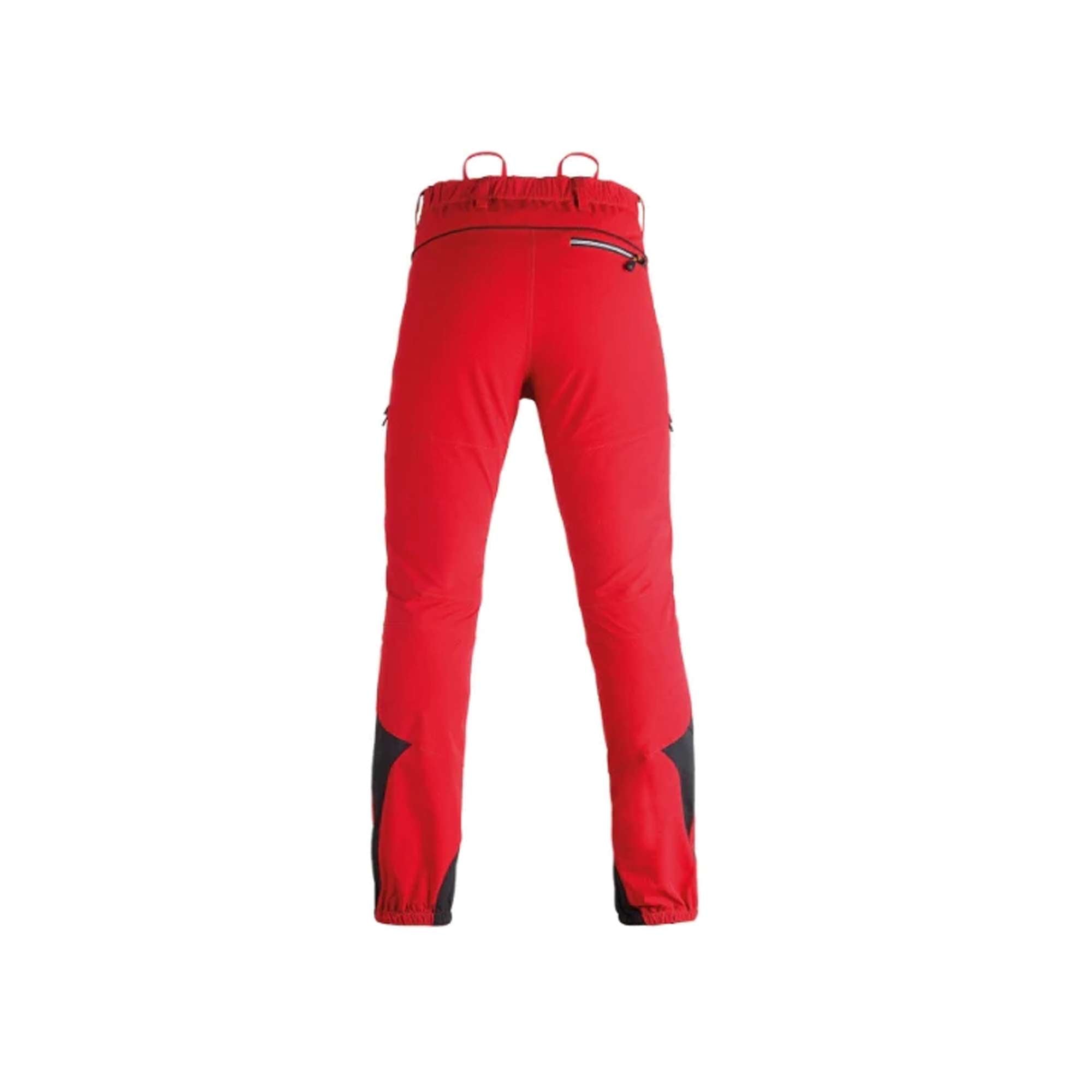 Work pants, stretch fabric and water repellent, Red color - Kapriol