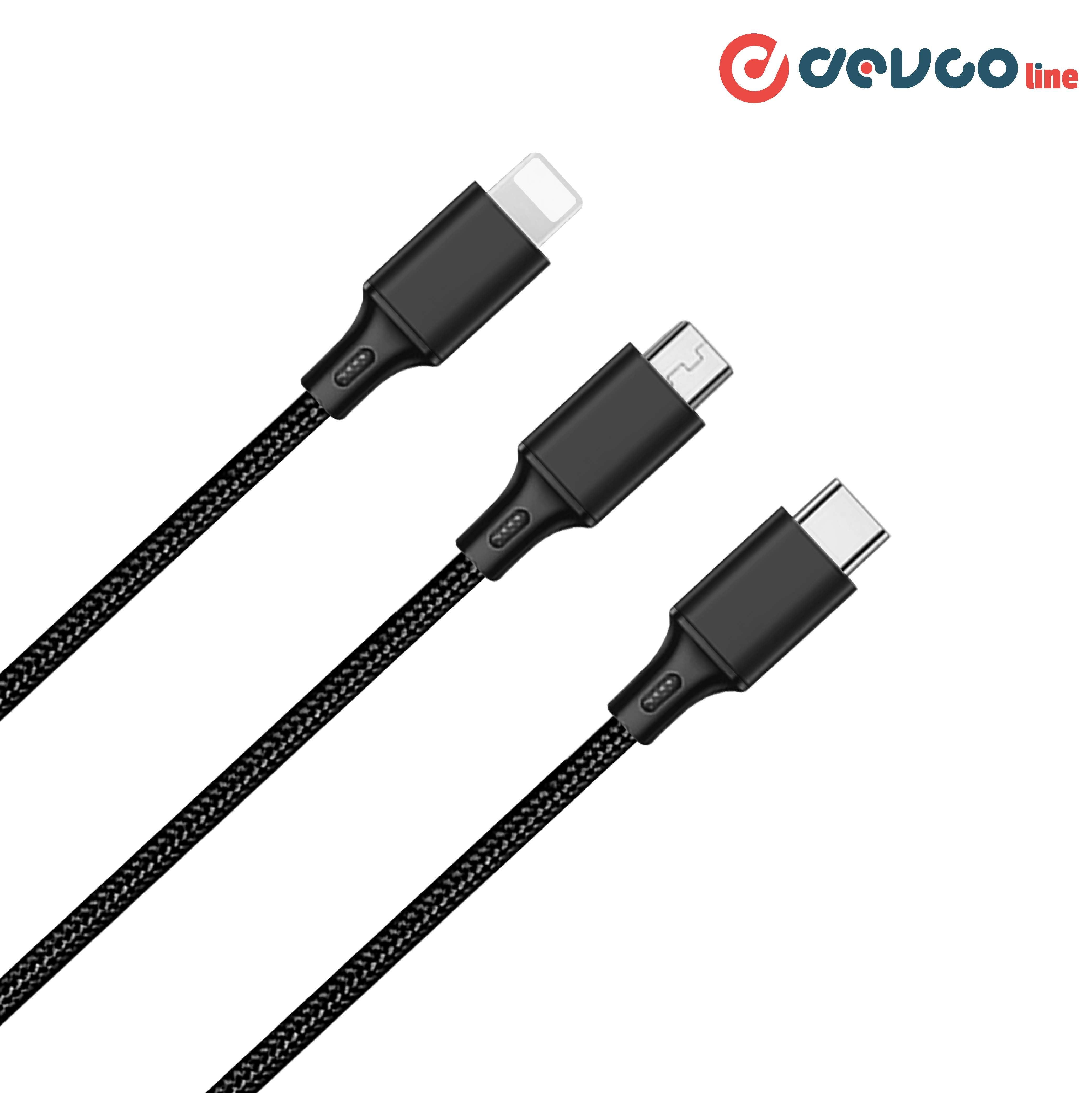 3 in 1 magnetic charging cable multi cable - DEVCOline - AT CR 3IN1