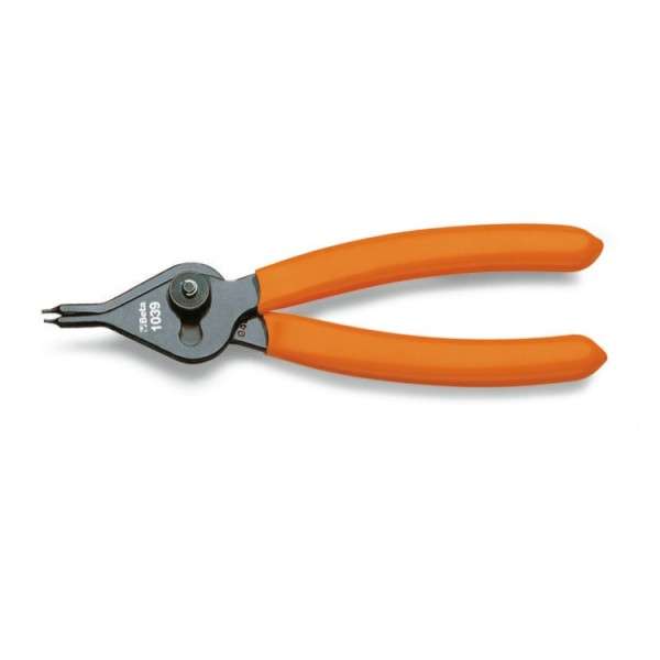 Straight point pliers for internal and external circlips PVC-coated handles Beta