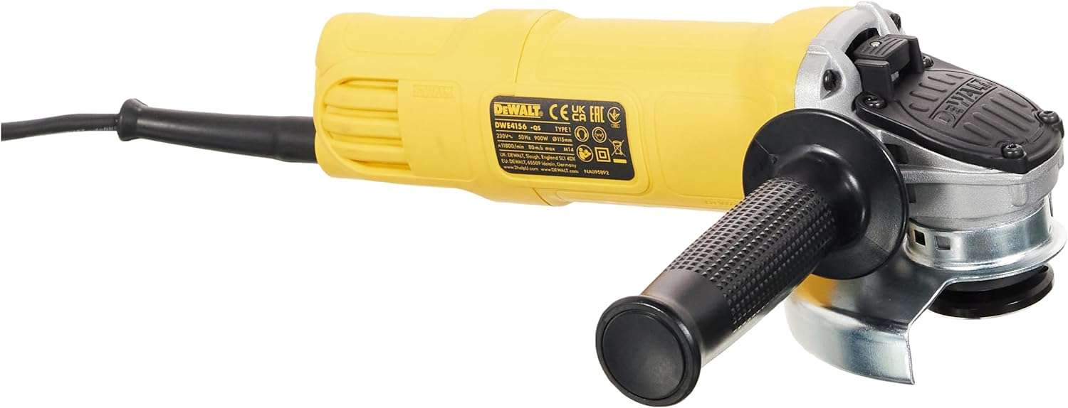 Angle grinder 115mm 900W, No-Volt Dewalt DWE4156-QS