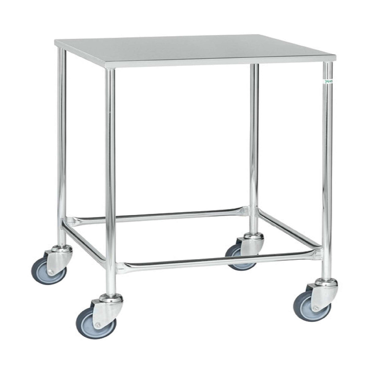 Rollentisch L x B x H (mm) 605x605x885, 4 Lenkrollen, 2 mit Bremse, Tragkraft 150kg