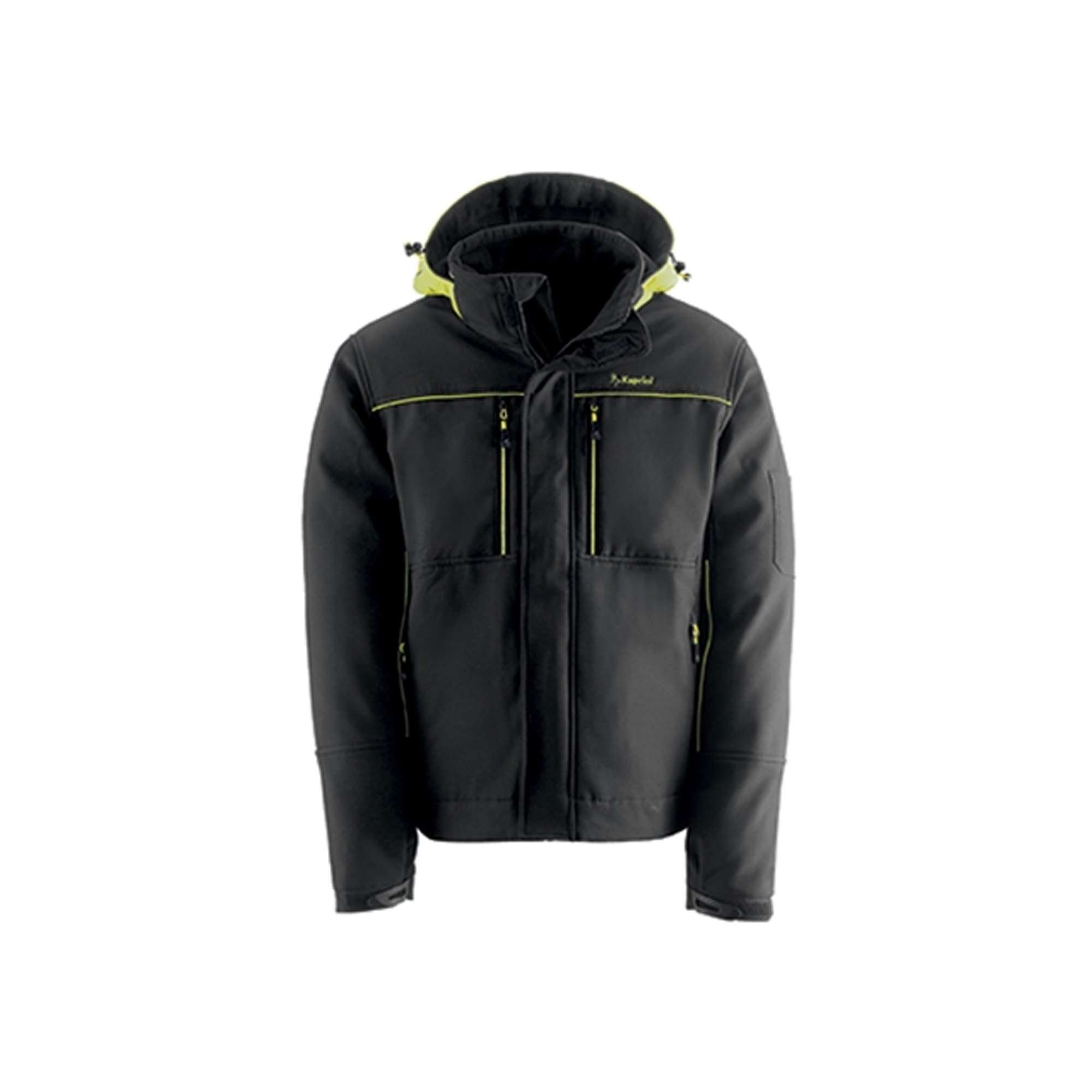 Work jacket with detachable hood, color Black - DYNAMIC Kapriol