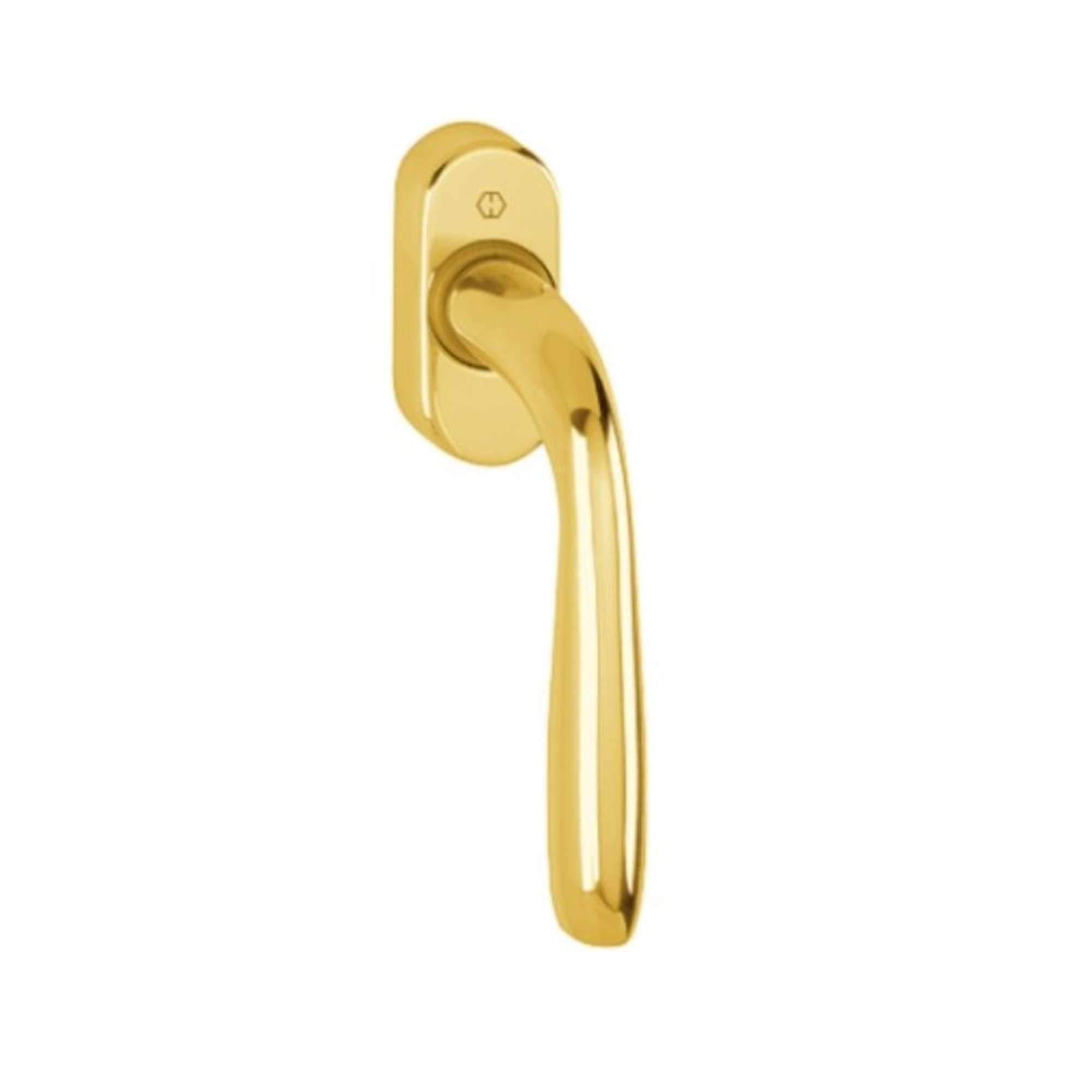 Handle, Maribor hammer DK F271 aluminum color polished gold - Hoppe 3803491