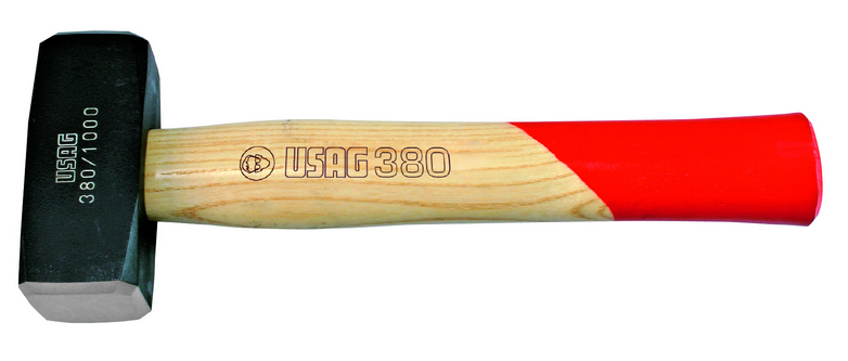 Double flat square head mallets 1000gr - Usag 380