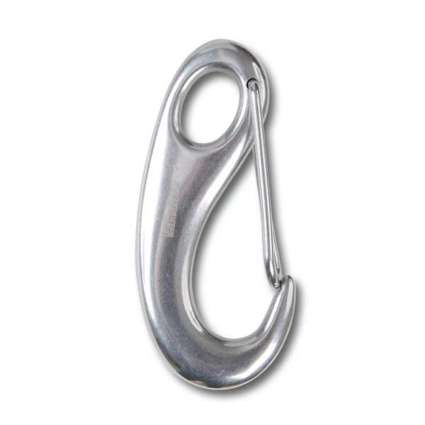 Stainless steel hook carabiner with safety - 8250 70 Beta