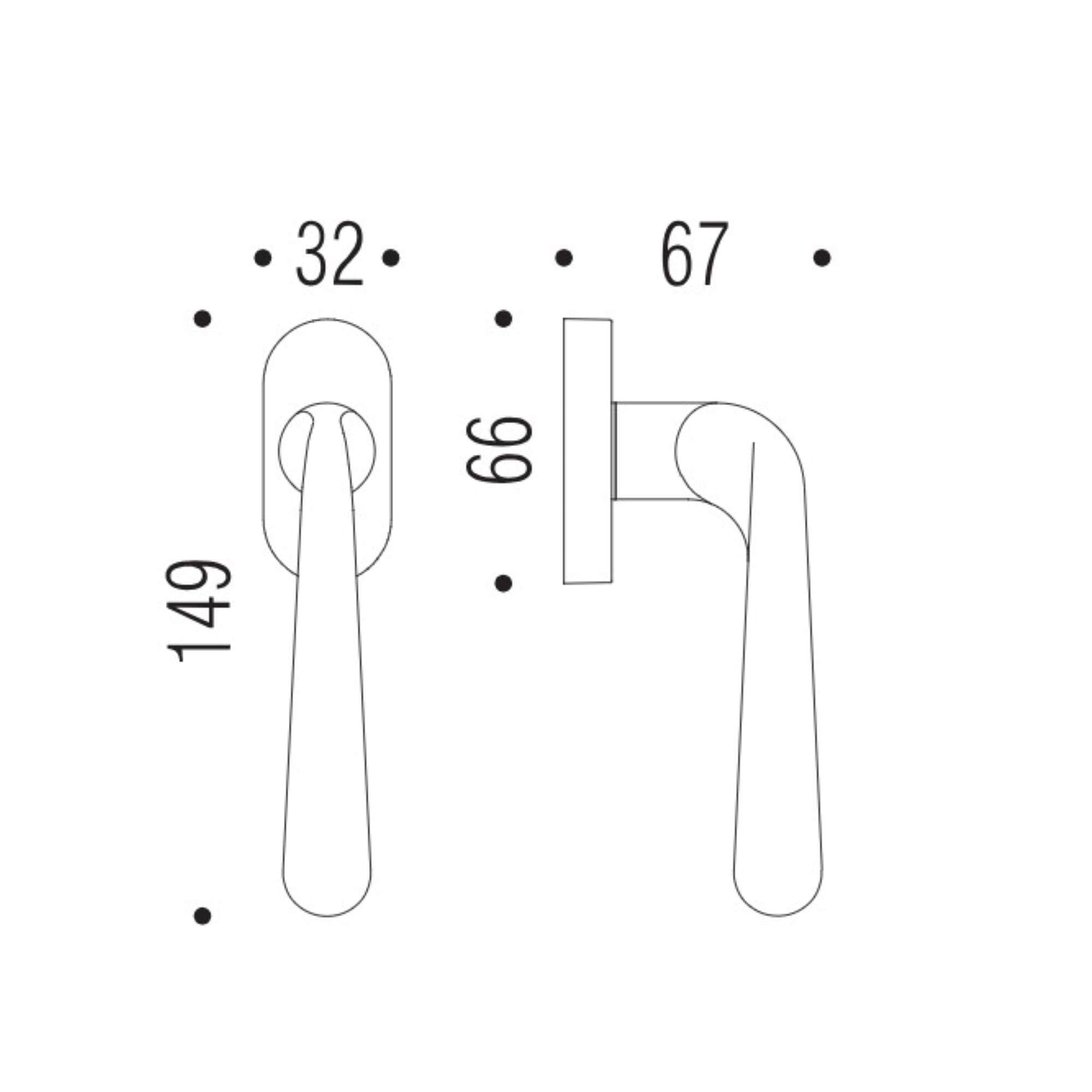 Handlerobodue cd52 dk cromat - Colombo design 0cd52dk/sm-cm