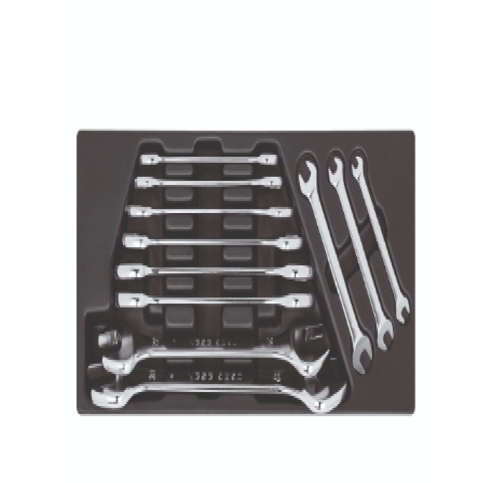 11 Thermoformed Double Fork Wrenches - Usag 519/252A1 - U05190821