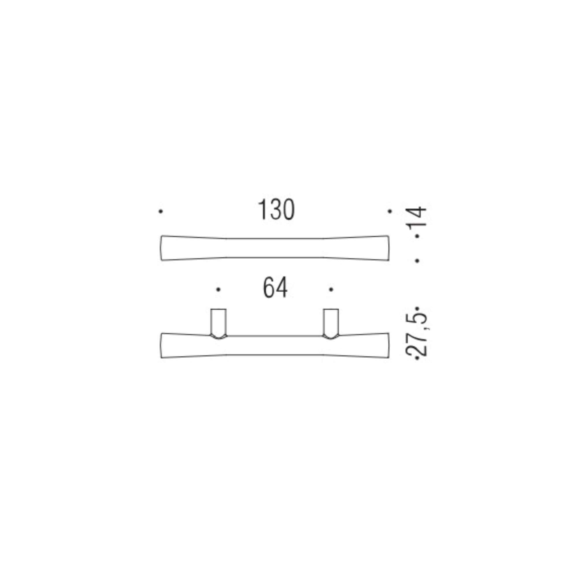 Handle f104/c int.64 cr chrome - f104/c-cr
