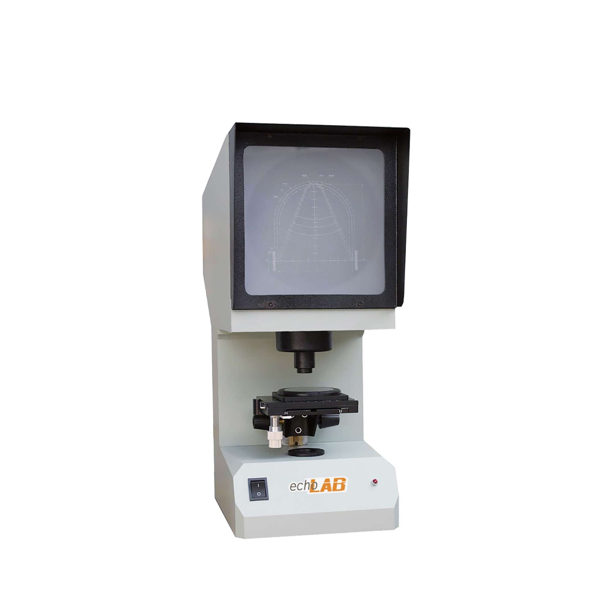 Visual notch projector optical instrument for quality inspection of U and V 50x - NPP 50 - echoLAB