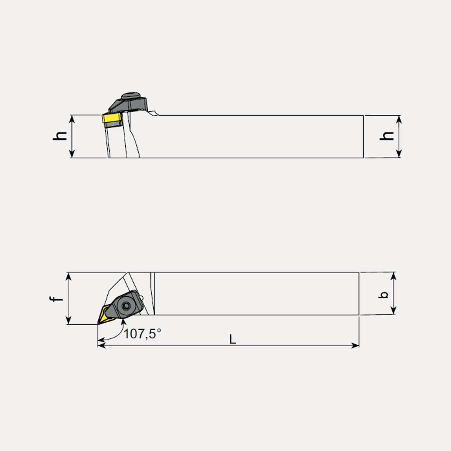 External Machining Toolholders - Negative Inserts - Talicarb TTJN