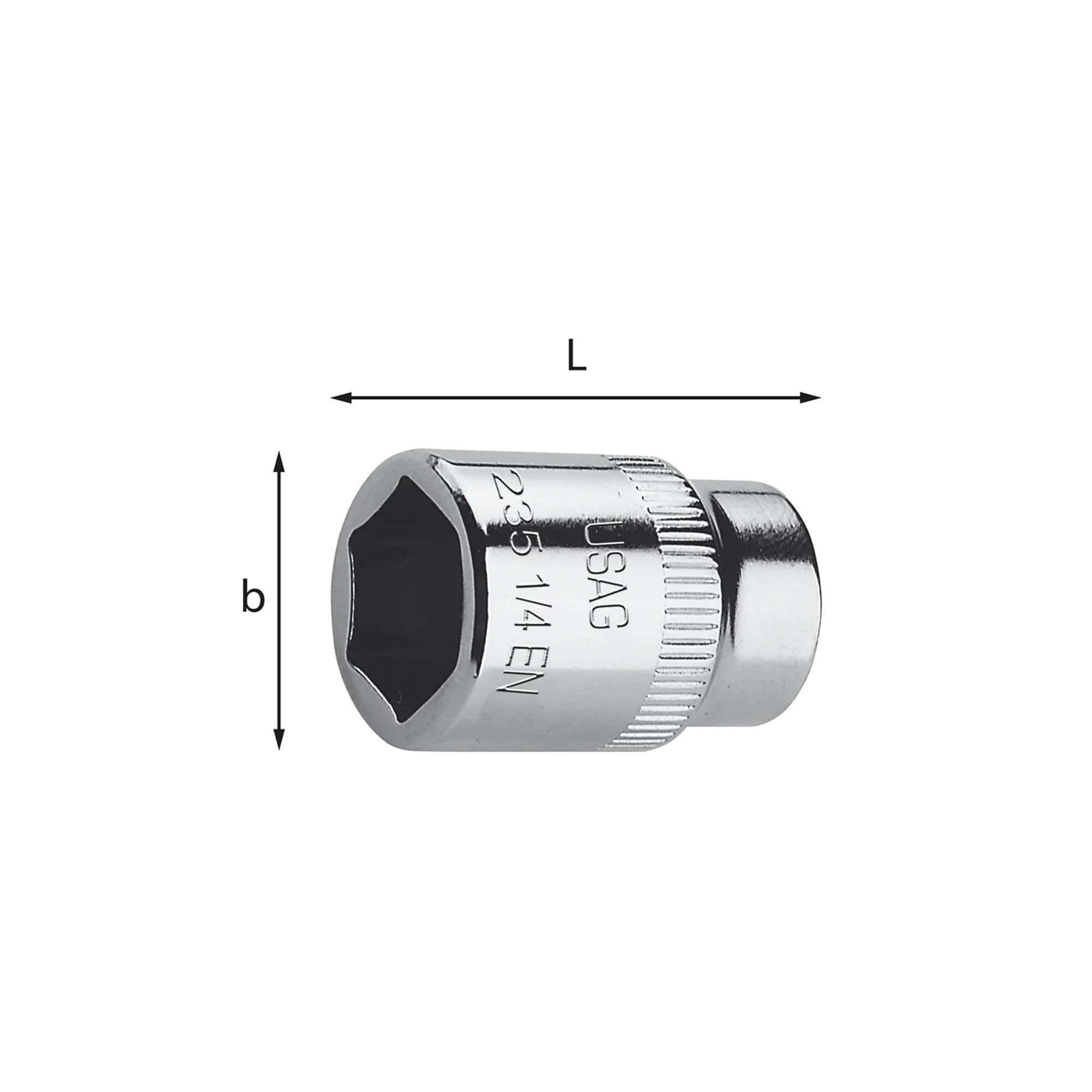Hexagonal sockets (4-14) - Usag 235 1/4 EN