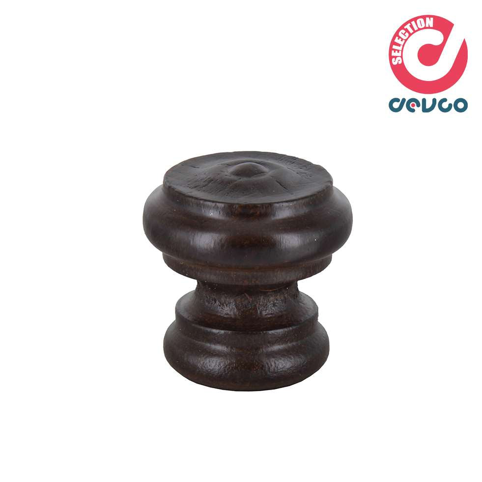 Natural wood knob - Botter Luigi - 102A (DARK WALNUT - LIGHT WALNUT)