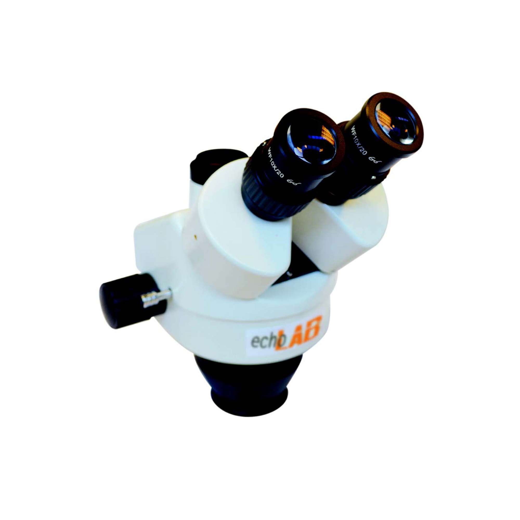 Continuous Zoom Stereo Microscope Head Trinocular and Binocular, eyepice H WF 10x (20mm) - echoLAB