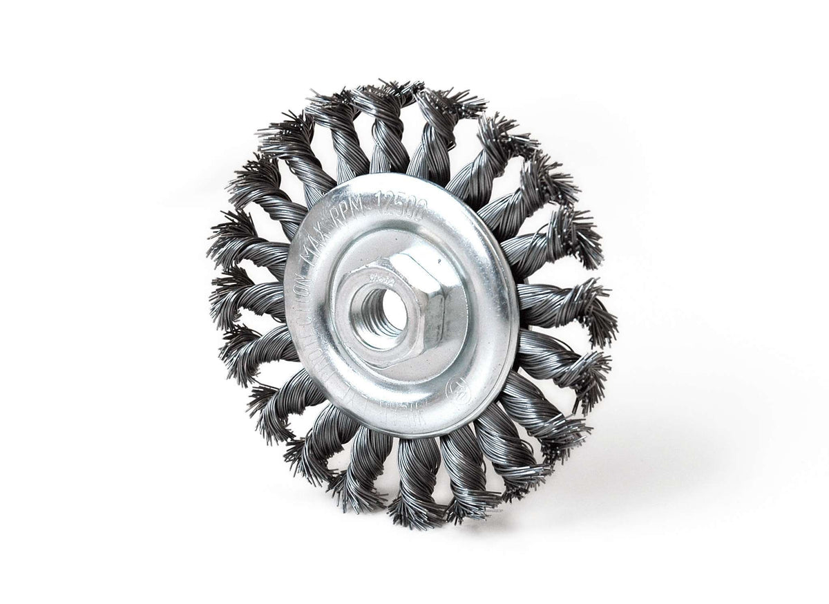 Rundbürste Twisted Knots M14 Rosver - SGM M14 Stahl - Conf.1 Stk.