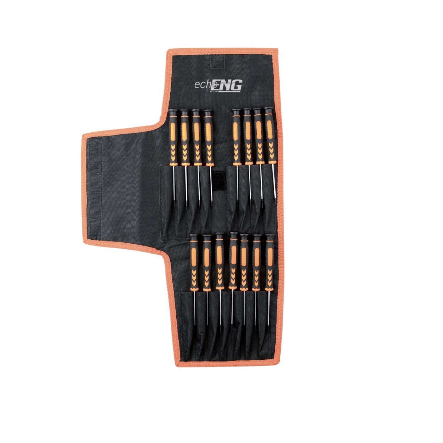 Set of 15 professional screwdrivers tool holder