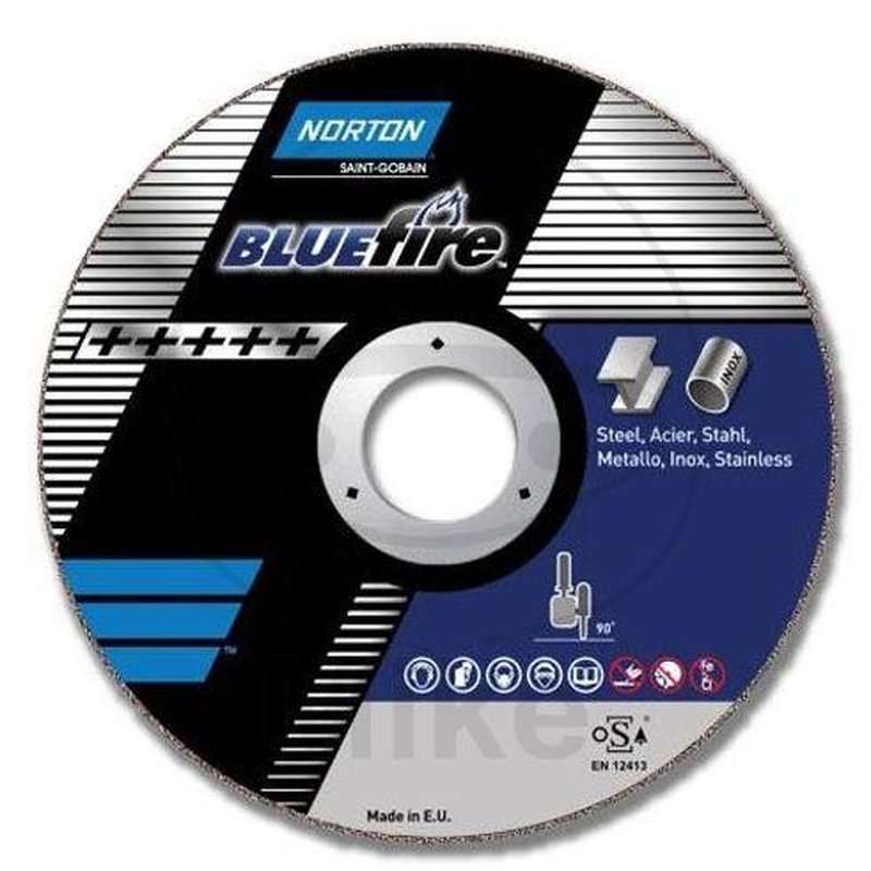 BLUE FIRE stainless steel grinding disc CF.2 F.41 - Norton