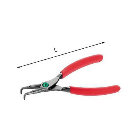 19-60mm Pliers with nose bent at 90 for internal circlips L. 175mm Usag 127 PN