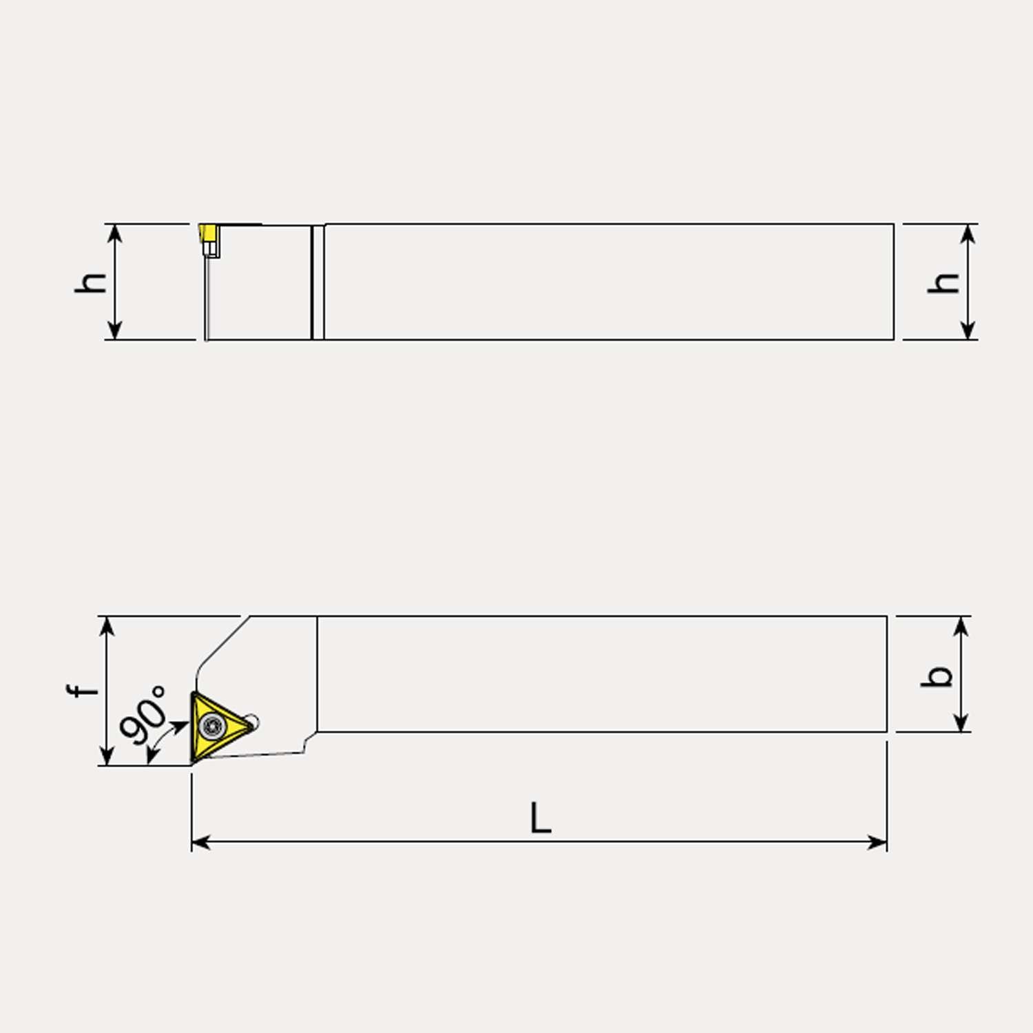 External Machining Toolholder, Left Hand - Positive Inserts - Talicarb STFCL