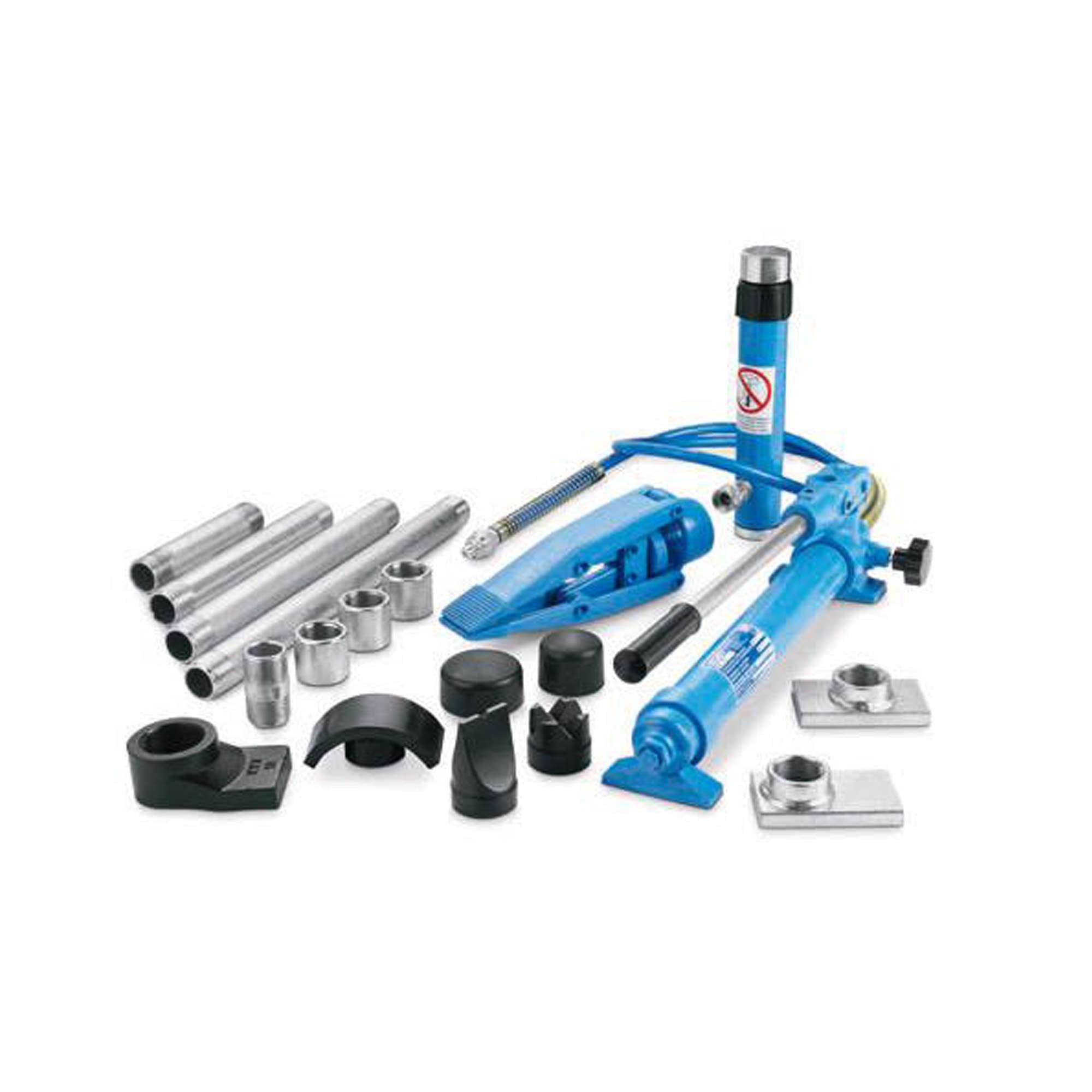 Titanik 12 ton hydraulic jack with threaded extensions - OMCN