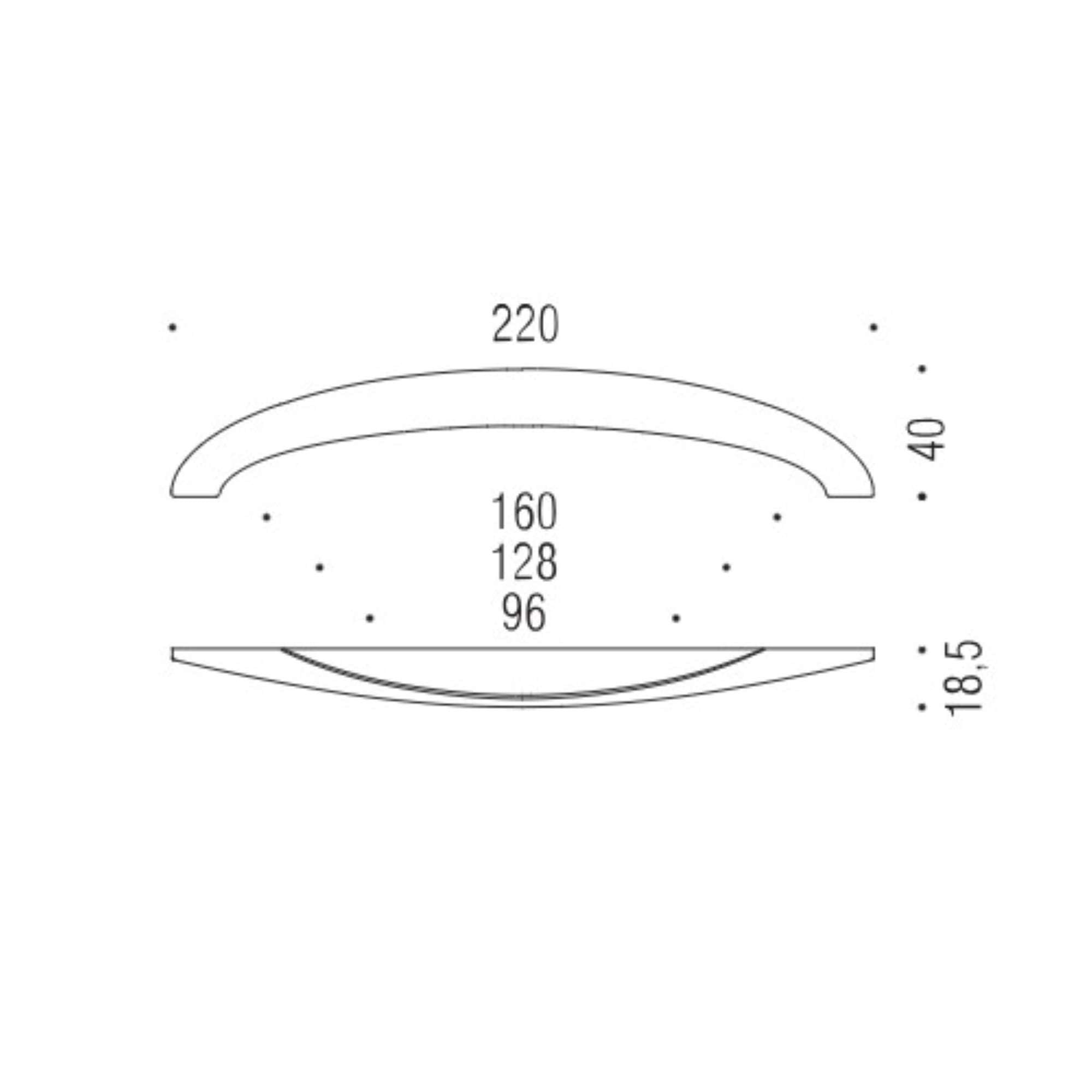 Handle f136/d i.96-128-160 cm cromosat - f136/d-cm