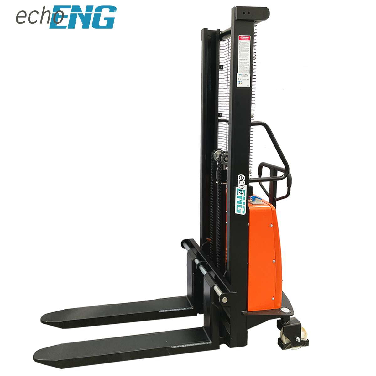 Semi-electric lift truck for pallet 1600 mm 1000 kg for europallet - echoENG