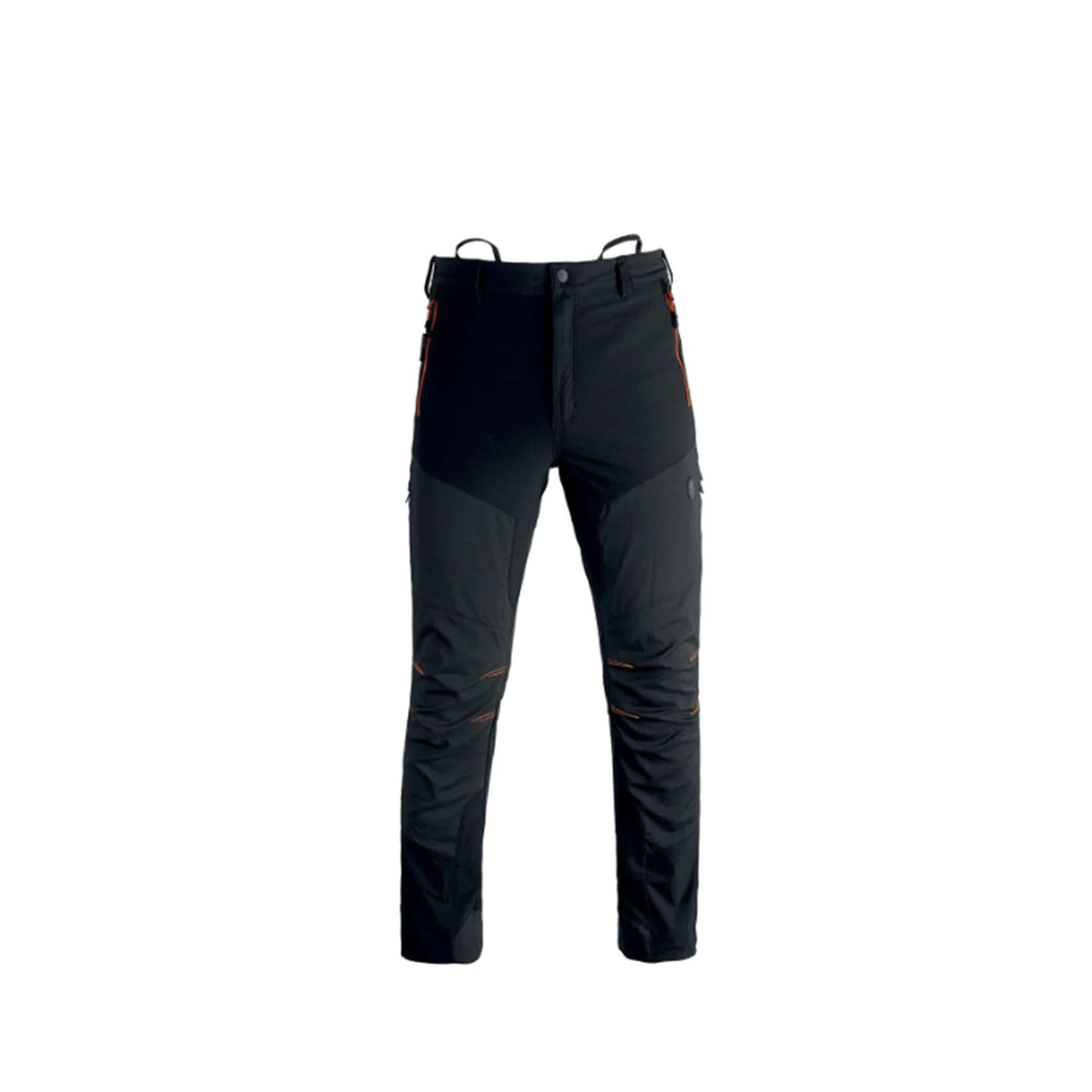Work pants, stretch fabric and water repellent, Black color - Kapriol
