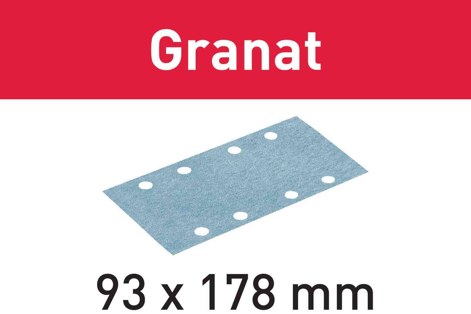 Granat Abrasive Sheet STF 93X178 P120 GR/100 498936